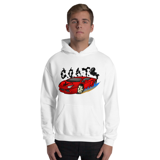 G.O.A.T. Flames White Hoodie